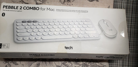 LOGITECH PEBBLE 2 COMBO WIRELESS KEYBOARD AND MOUSE 920-012201- WHITE Studio