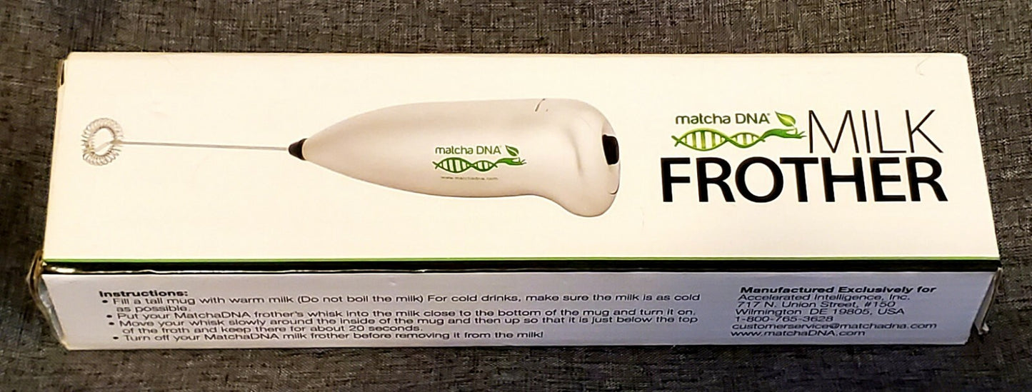 Matcha DNA MILK FROTHER Handheld Battery Operated Electric Foam Maker Round Tip