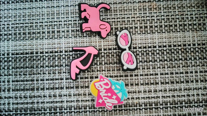 Barbie Movie Set Crocs Shoe Charms Jibbitz Girl Pink Car Heel NEW ( Pls Choose)