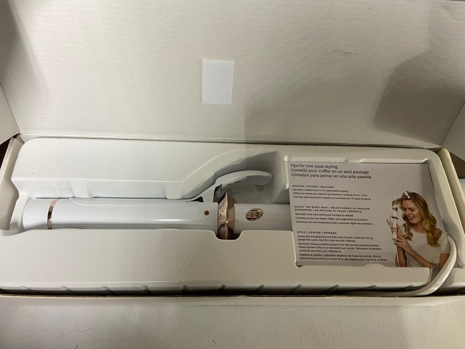 T3 Twirl Ceramic 1.25" Professional Curling Iron Tested Used