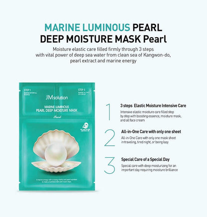 JM Solution Marine Luminous Pearl Deep moisture Mask 10pc Box