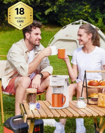 Single Serve One Cup Coffee Maker, for K Cups and Grounds, Mini Coffee Maker