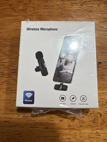 PQRQP Wireless Mini Microphone, Omnidirectional Lavalier for Iphone, Ipad New