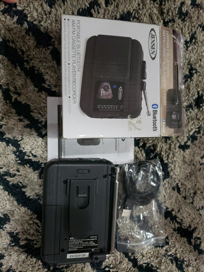 JENSEN MCR-75 Personal Cassette Player/Recorder with AM/FM Radio Manual Included
