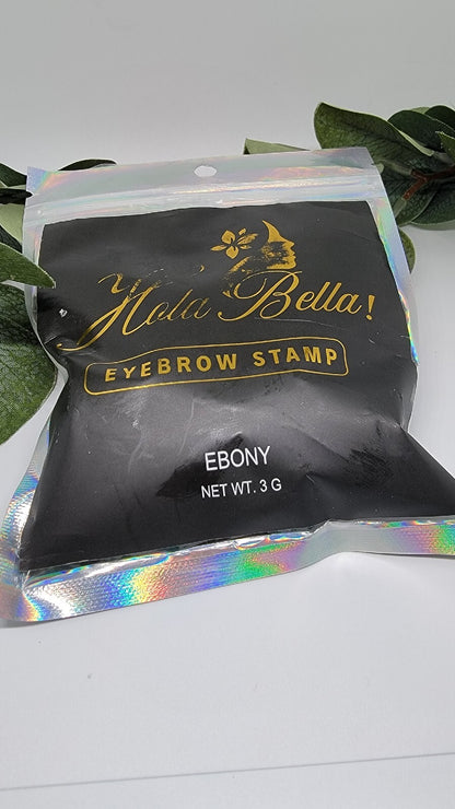 Hola Bella Eyebrow Stamps, Ebony .3 G