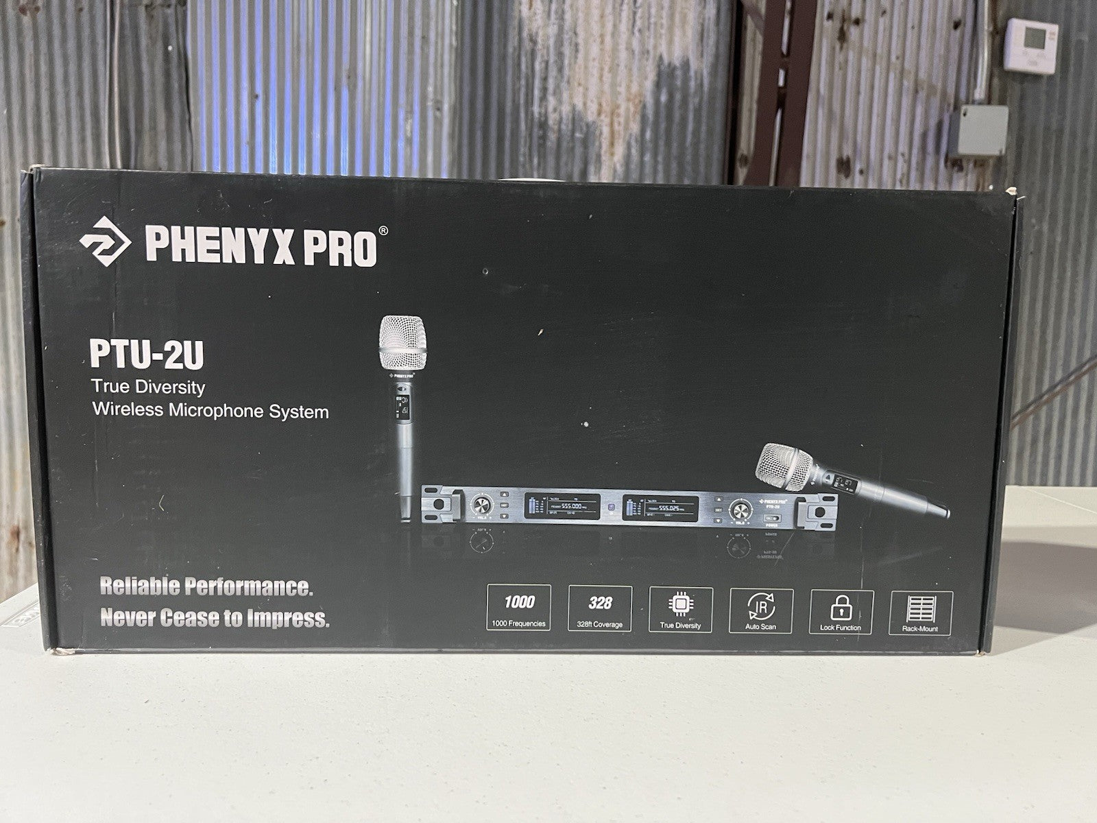 Phenyx Pro Wireless Microphone System, True Diversity Dual Cordless Mic Set, ...