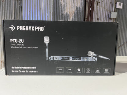 Phenyx Pro Wireless Microphone System, True Diversity Dual Cordless Mic Set, ...