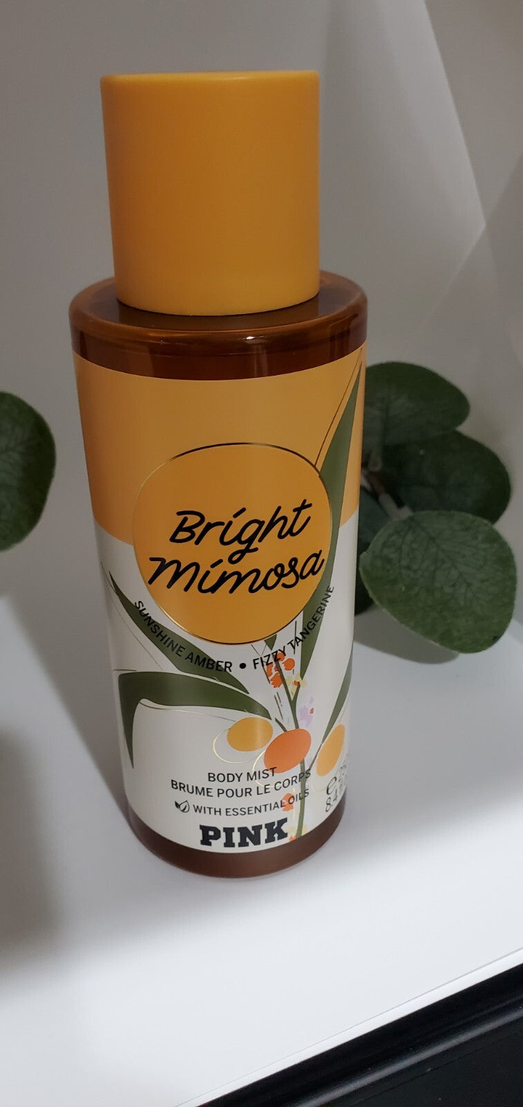 VICTORIA'S SECRET PINK BRIGHT MIMOSA BODY MIST 8.4 FL OZ LIMITED EDITION NEW
