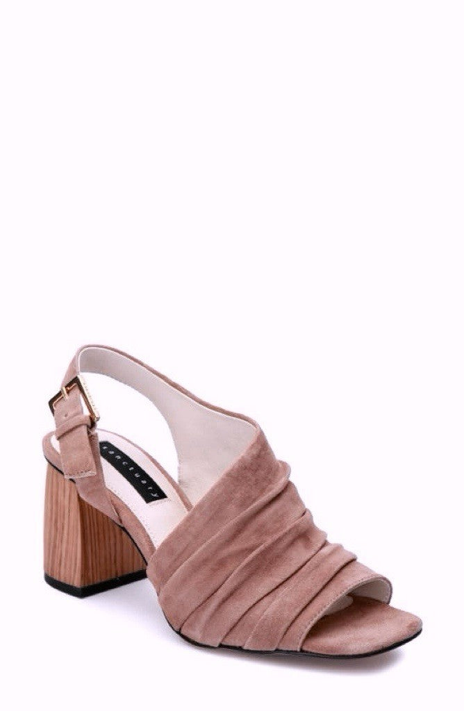 Sanctuary Regal Slouchy Asymmetric  Desert Taupe Sz 8.5 Wood Block Heel MSRP$139