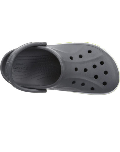 Crocs Unisex-Adult Bayaband Clogs Charcoal/Volt Green M5/ W7 w/ Free Jibbits🚀🎮