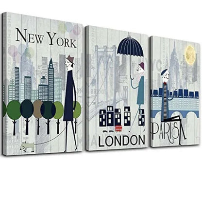 Canvas Wall Art For Living Room Family Wall Decorations For Bedroom Bathroom ...