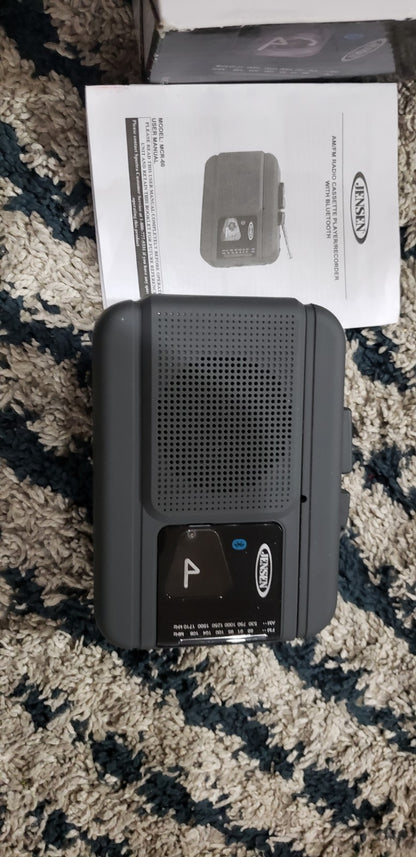 JENSEN MCR-75 Personal Cassette Player/Recorder with AM/FM Radio Manual Included