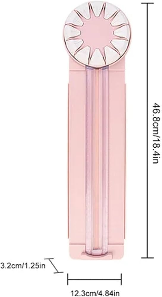 12 in 1 Edge Cutter for Paper Crafts Multifunctional Paper Card Cutter Pink