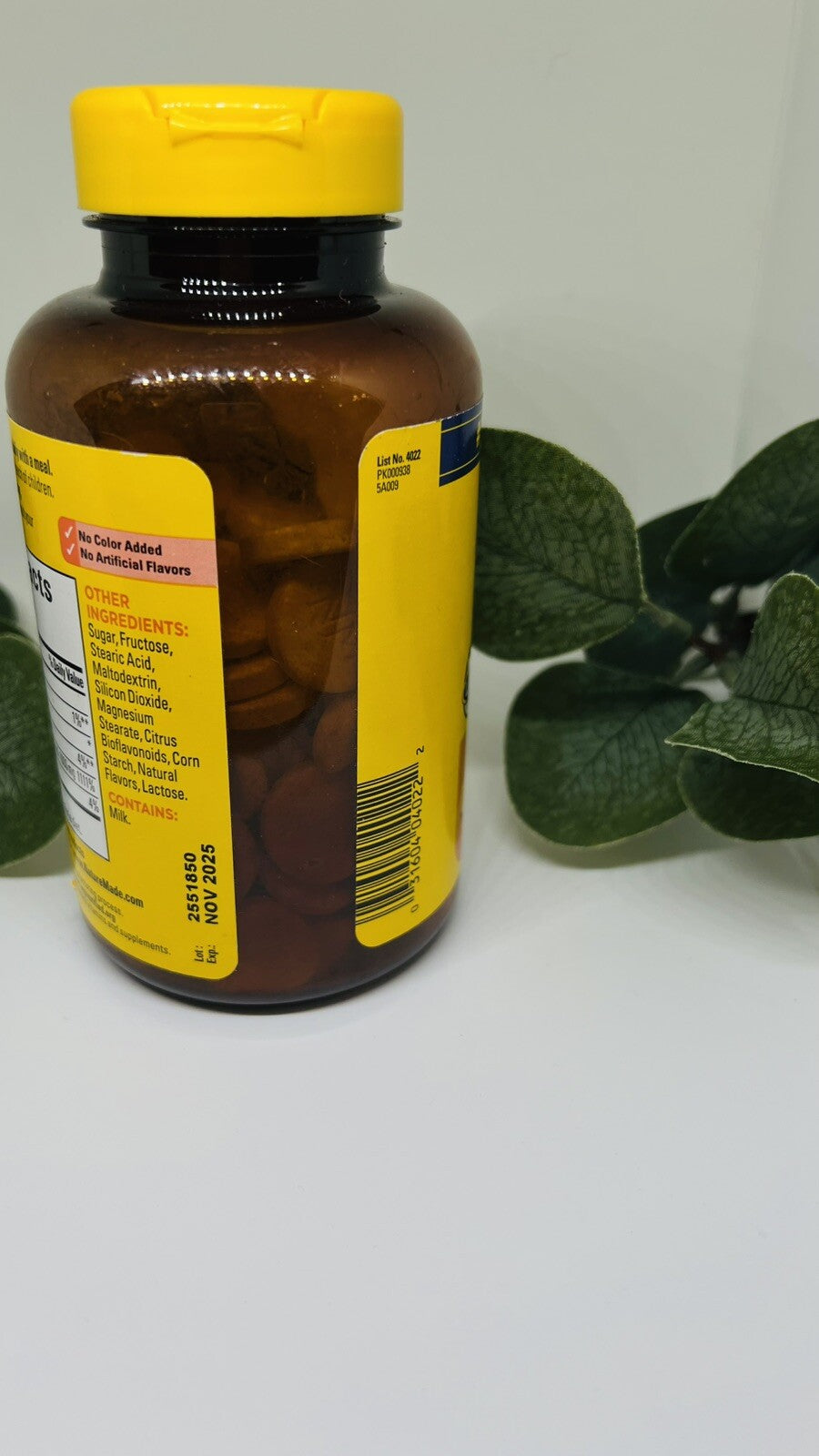 Nature Made Extra Strength Dosage Chewable Vitamin C 1000 mg 90 Tablets 11/2025