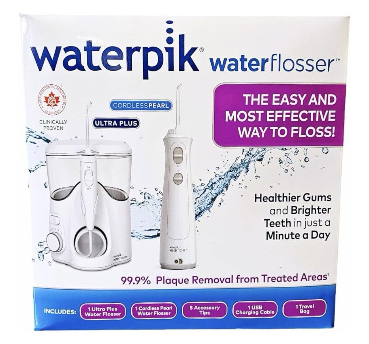 Waterpik Ultra Plus & Cordless l Water Flosser, White  Brand New/ Sealed in Box!