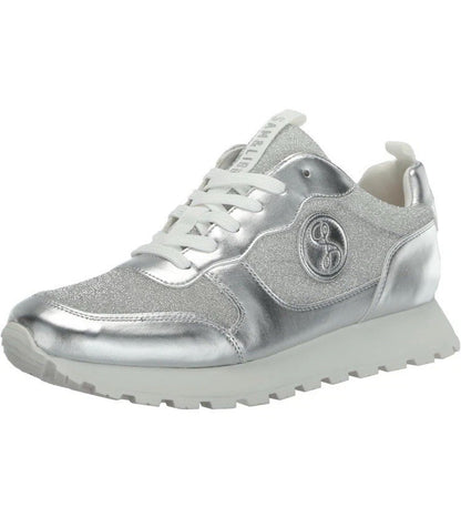 Sam & Libby Women's Randal Sneaker Lace Up Size 8.5 Silver
