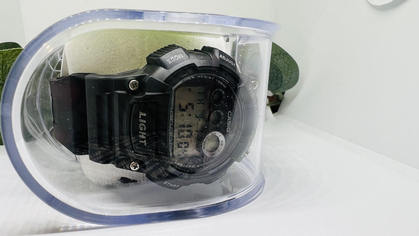 Casio W735H-1AV, Black, 100m Water Resistance /Resin Men Watch w/free Clear case