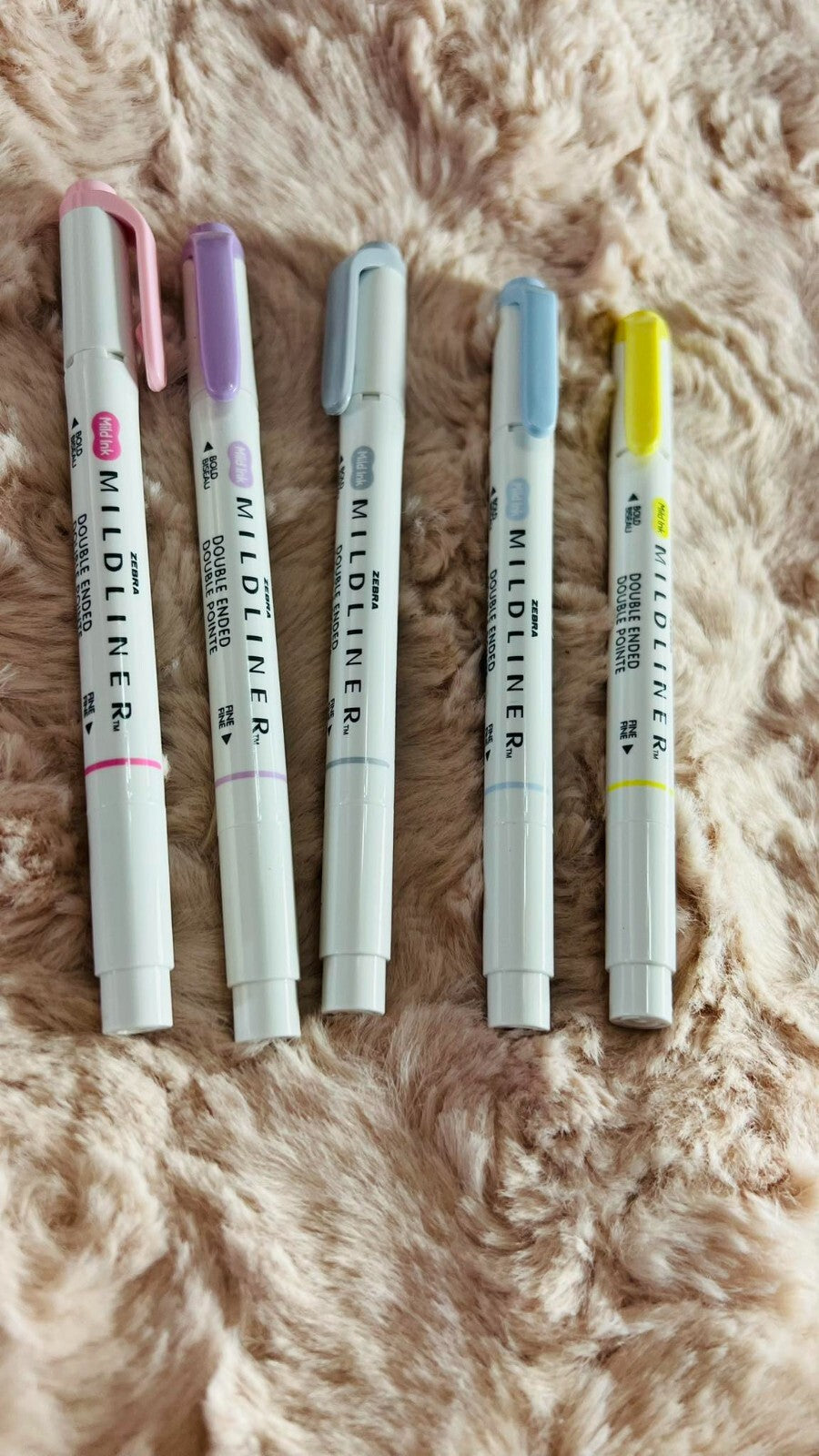 ZEBRA MILDLINER Double-Ended Highlighters 5-pc Set New w/o Box