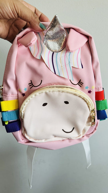 Toddler Girl Unicorn Shoes Size 11  & Busy Board Unicorn Backpack Set New