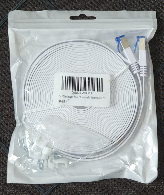 Cat 6 Ethernet Cable Flat 35 Feet Lan Utp Cat 6 Rj45 Network Cord Patch Internet