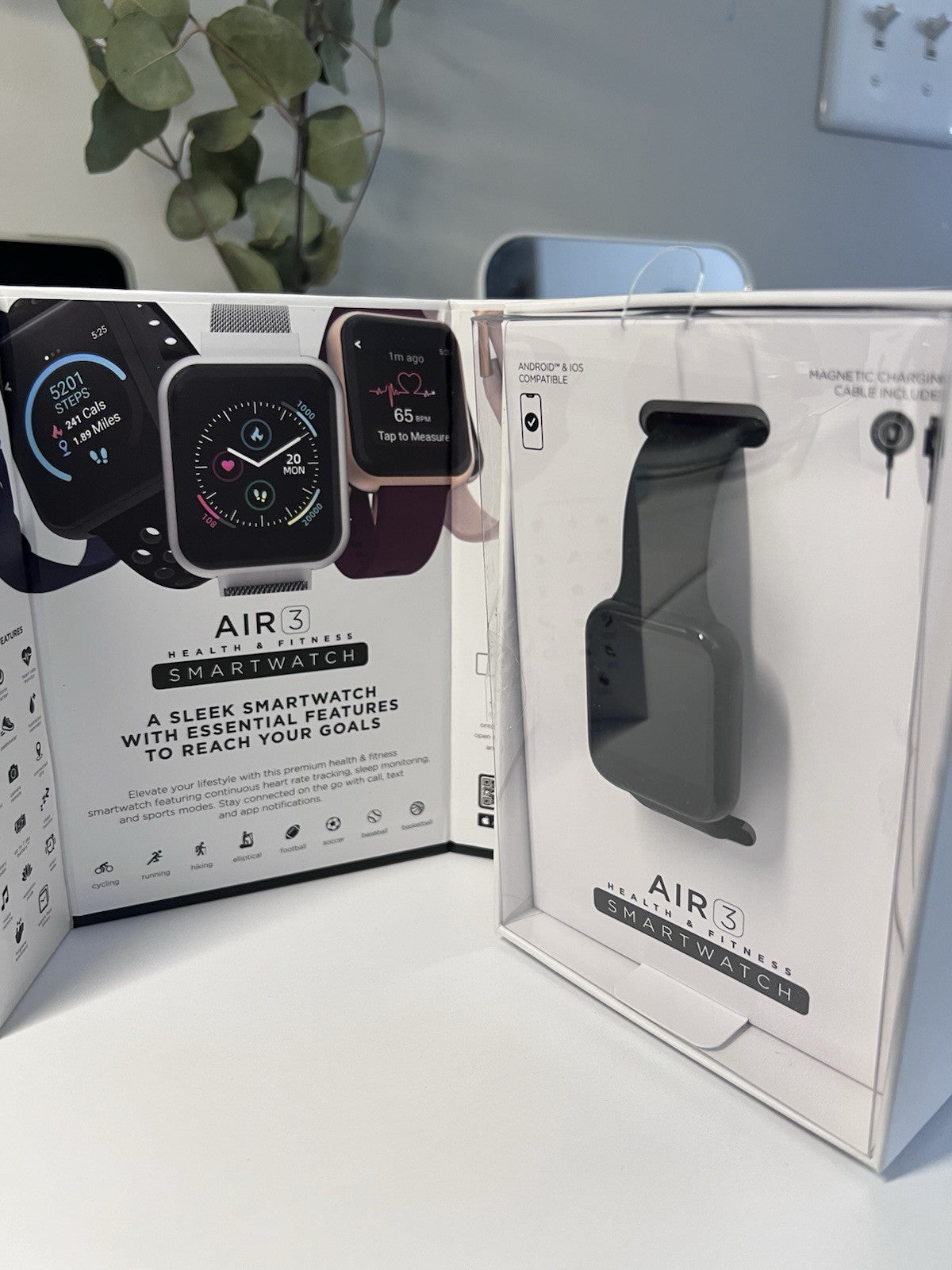 Itouch Air 3 Health & Fitness Smartwatch Open Box