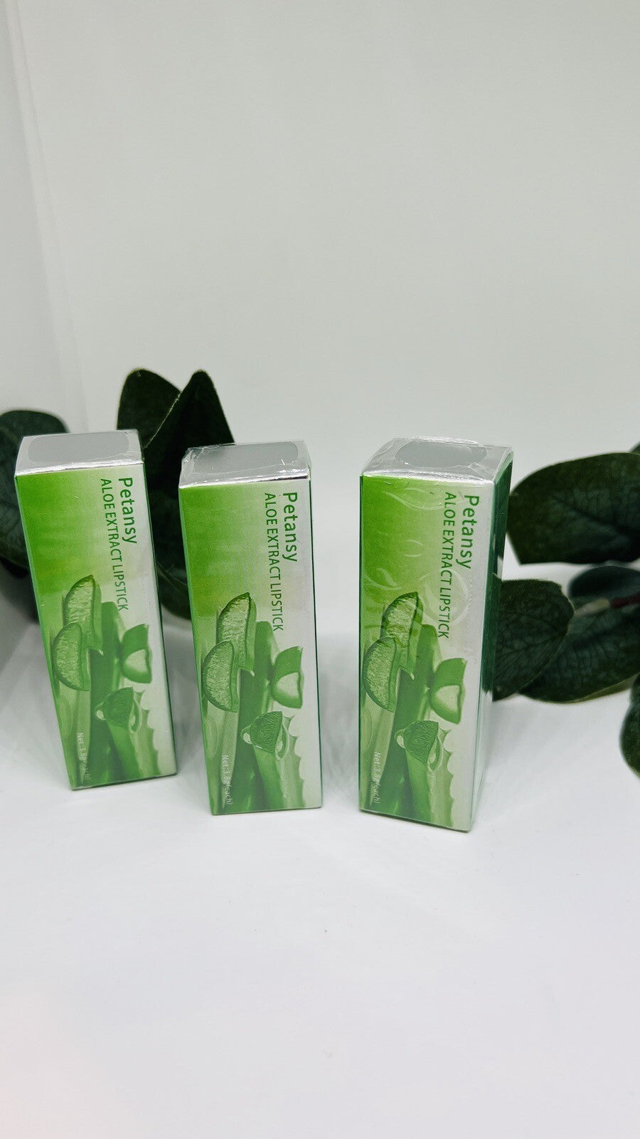 Aloe Vera Lipstick ,Lip Moisturizer Long Lasting Color Changing Petansy 3 Packs