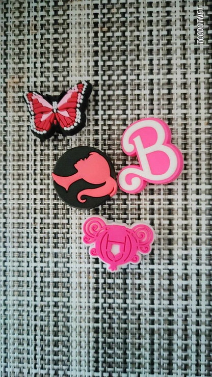Barbie Movie Set Crocs Shoe Charms Jibbitz Girl Pink Car Heel NEW ( Pls Choose)
