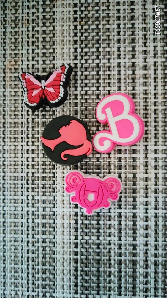 Barbie Movie Set Crocs Shoe Charms Jibbitz Girl Pink Car Heel NEW ( Pls Choose)