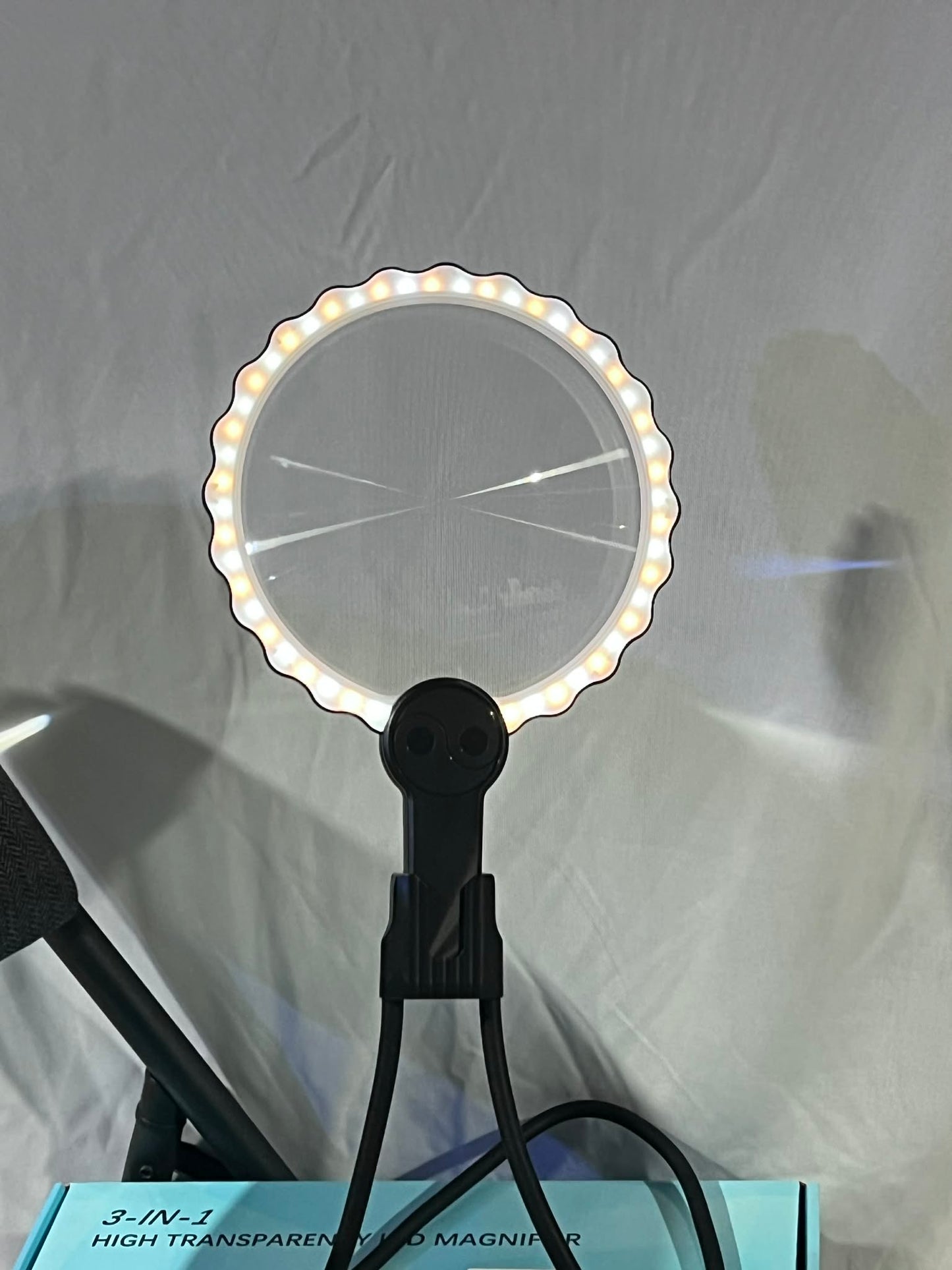 Neck Hanging Magnifier with Light Large Acrylic Lens Senior Friendly Magnifying Glass for Reading Sewing & Stitching
