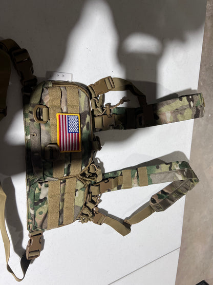 GENILU Tactical Chest Bag with quick release system Molle chest bag