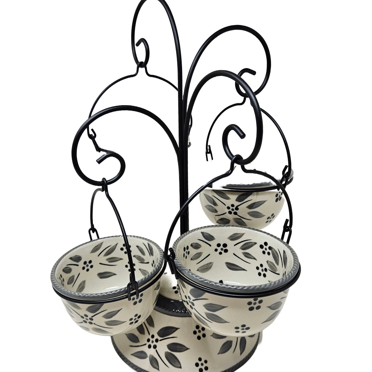 Temp-tations Ramekins Fondue tree for sauces, altar tree to hold crystals, Dipping sauce or appetizer display dishes, Unique herb storage bowls