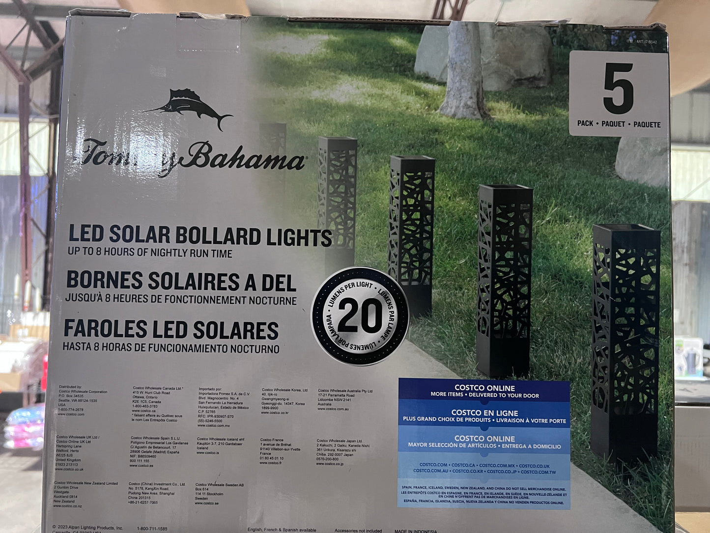Tommy Bahama LED Solar 5-pk