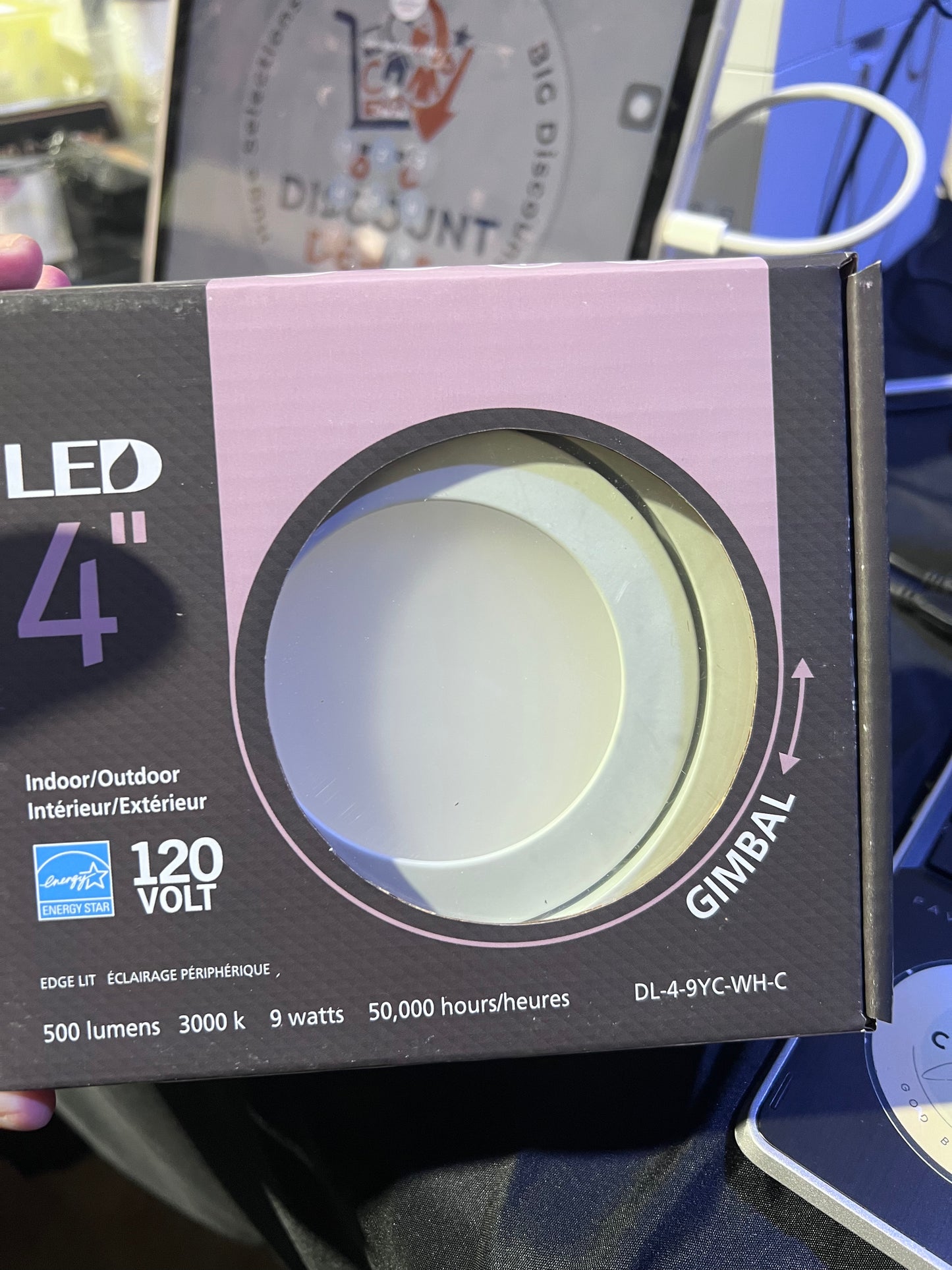 LED 4" DL-4-9YC-WH-C