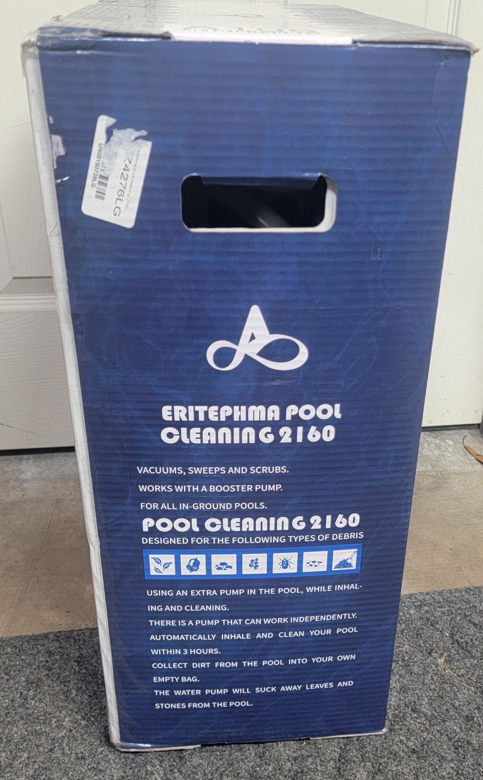 Eritephma 2160 Pressure-Side Pool Cleaner NIB