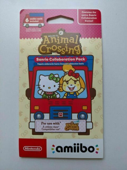 New Nintendo amiibo Animal Crossing Sanrio Collaboration Pack - 6 Cards Pack